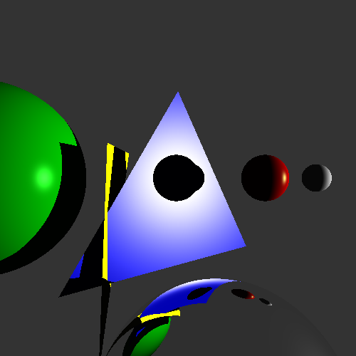 Ray Traced Simple Scene 2